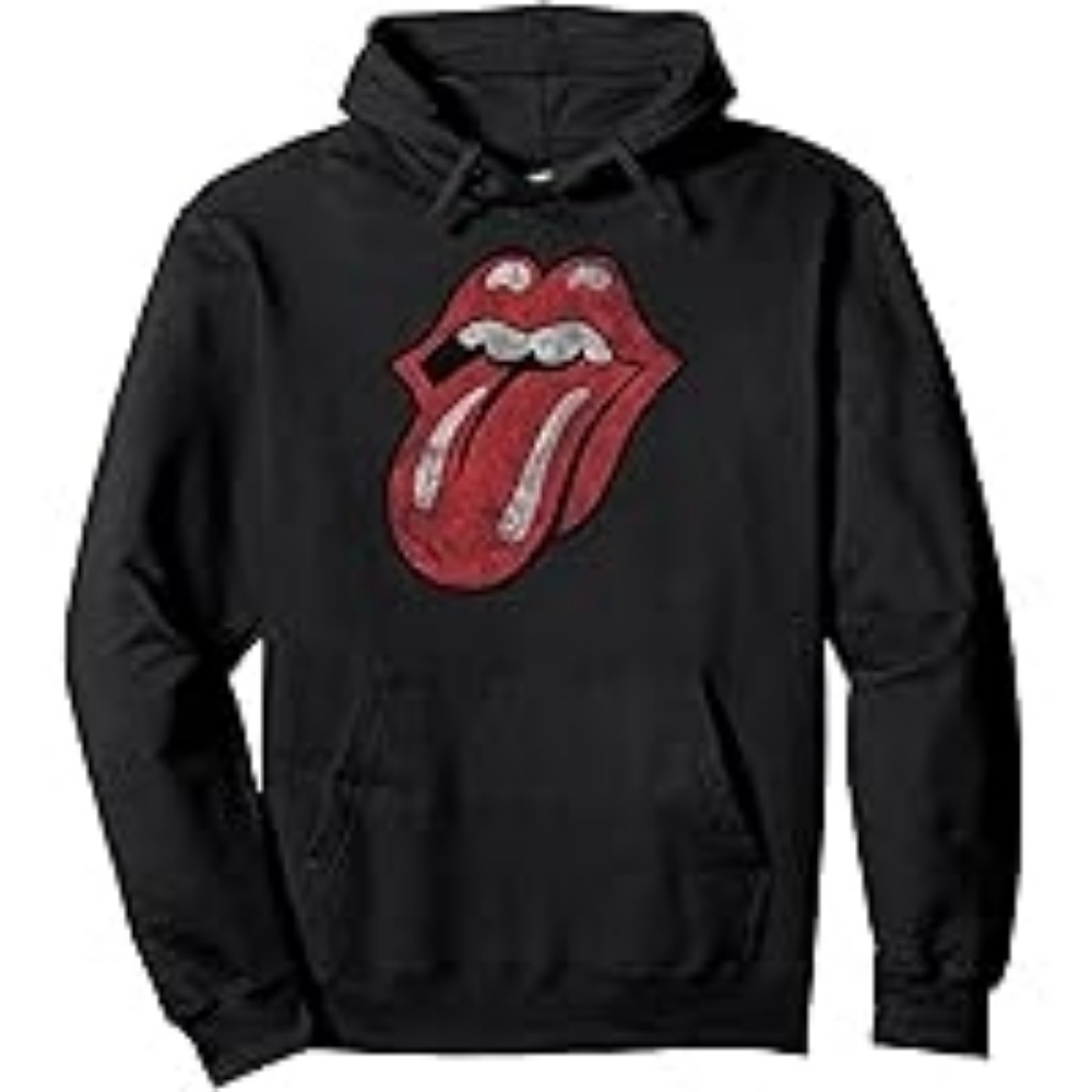 Rolling Stone. Black Graphic Hoodie. Unisex. Size Small.